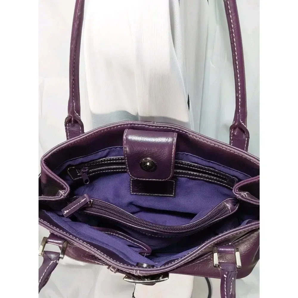 St Johns Bay Purple Buckle Handbag